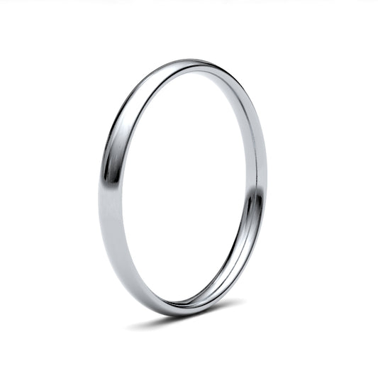 Platinum Traditional Court 2mm Band
