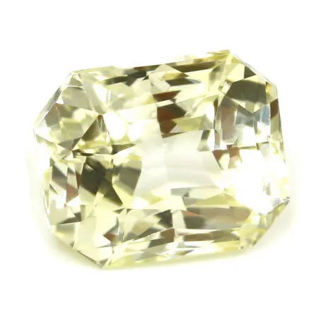 2.12ct Emerald Natural Sapphire (Colour Yellow, Clarity Eye Clean, Cut Faceted)