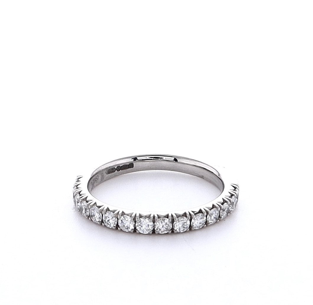 Platinum 0.50ct Round Brilliant Diamond Eternity Ring