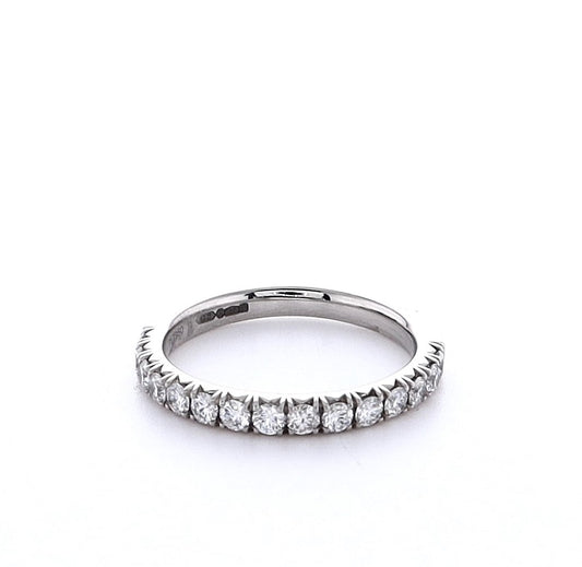 Platinum 0.50ct Round Brilliant Diamond Eternity Ring