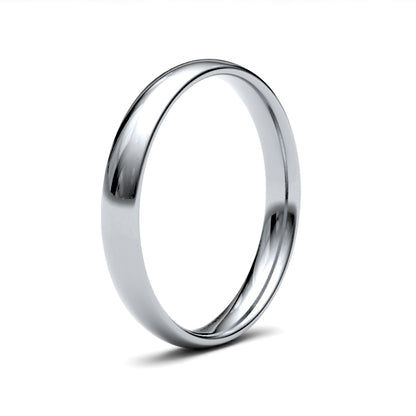 Platinum Traditional Court 3mm Band