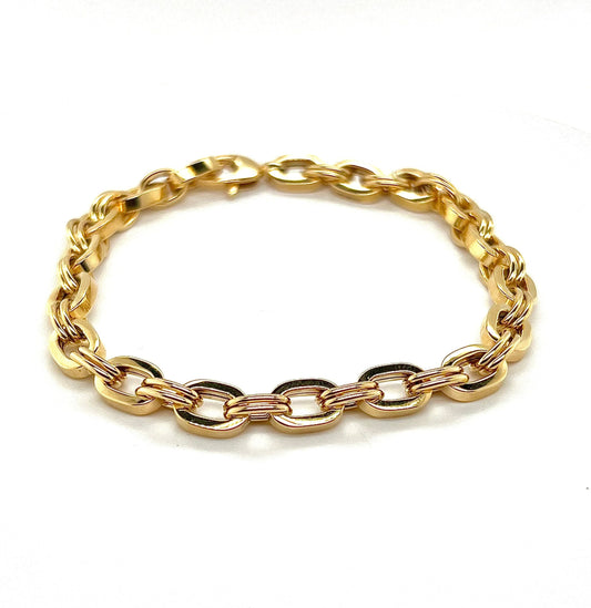 9K Yellow Gold Oval Link