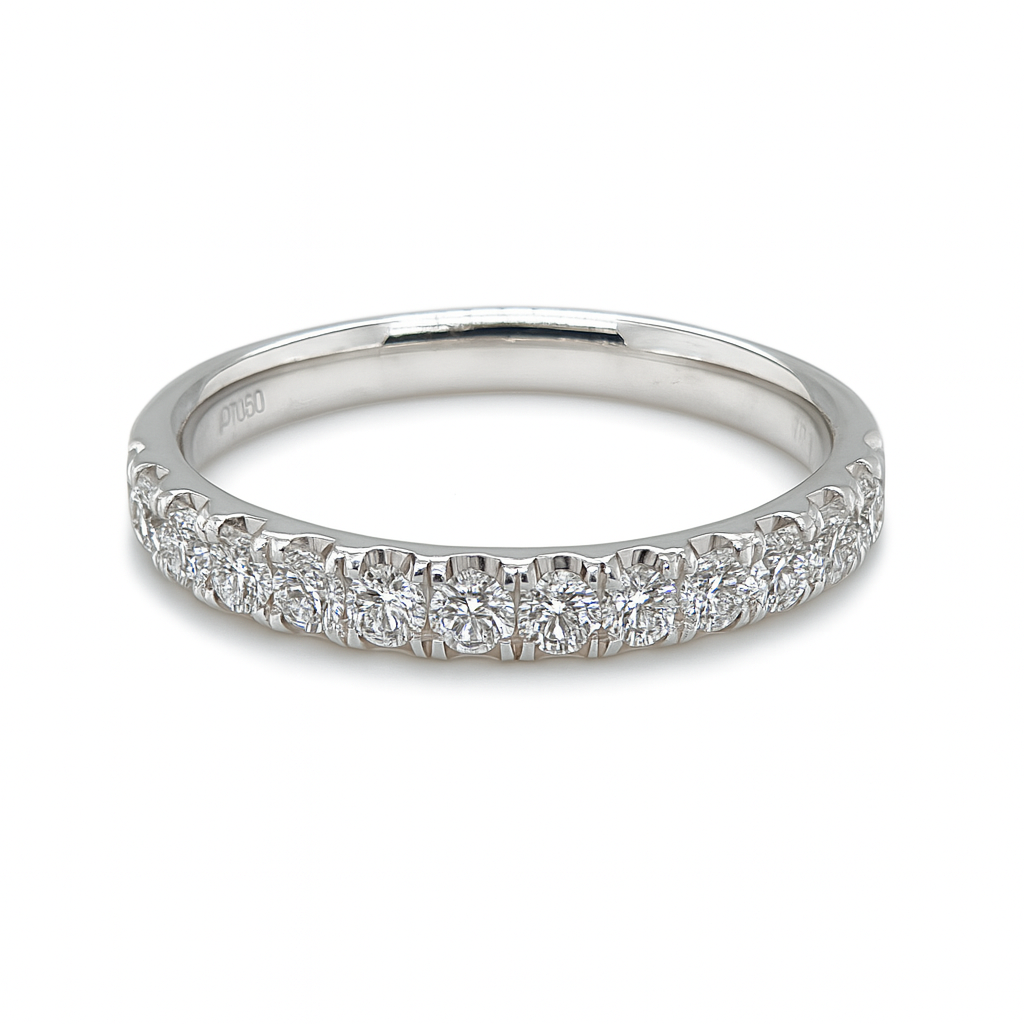 Platinum 0.50ct Round Brilliant Eternity Ring