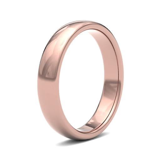 18K Rose Gold Premium Court 4mm Band