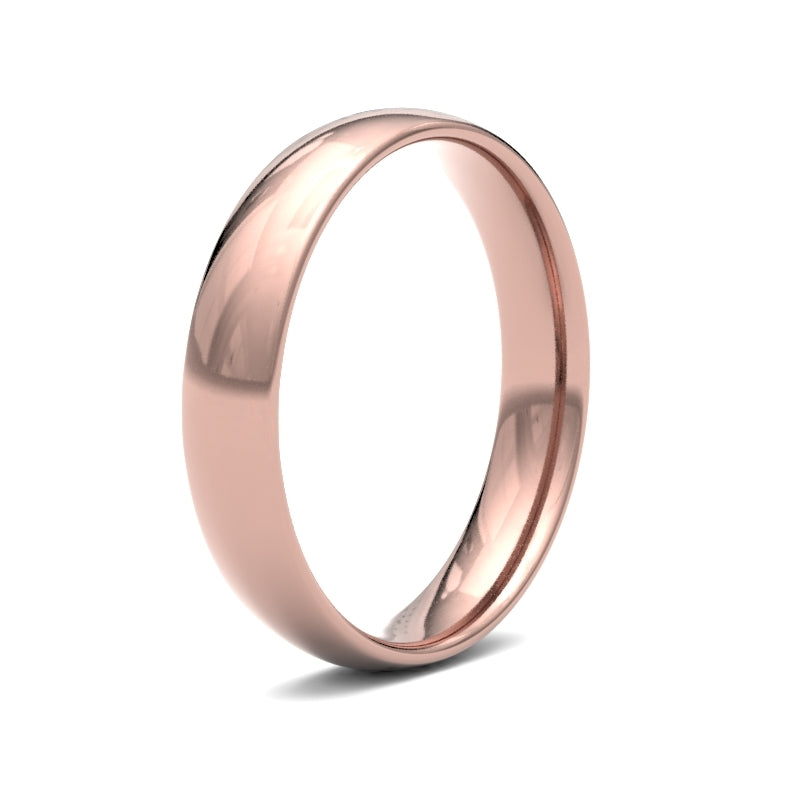 18K Rose Gold Traditional Court 4mm Band
