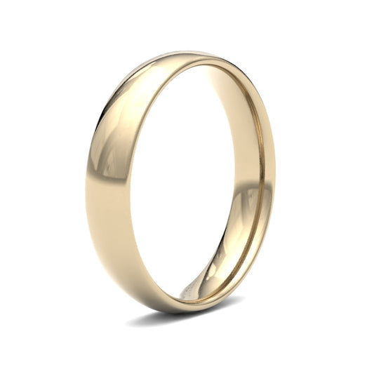 9K Yellow Gold Traditional Court 4mm Band