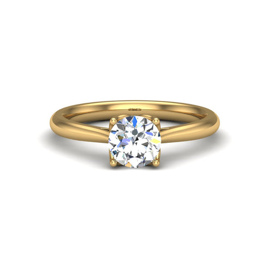 Lily Solitaire engagement Ring - 18KT Yellow Gold