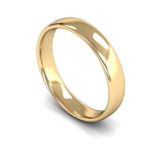 18k Yellow Gold 4mm Size Q