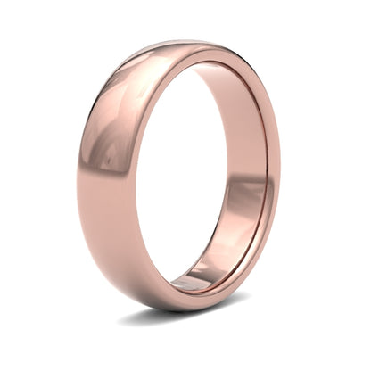 18K Rose Gold Premium Court 5mm Band