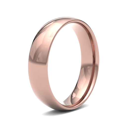 18K Rose Gold Traditional Court 5mm Band