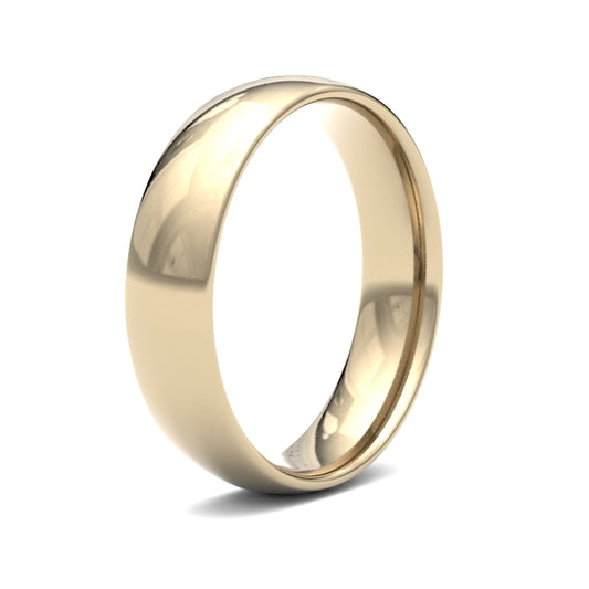 9K Yellow Gold Traditional Court 5mm Band