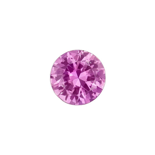 0.22ct Round Natural Sapphire (Colour Pink, Clarity Slightly Included, Cut Faceted)