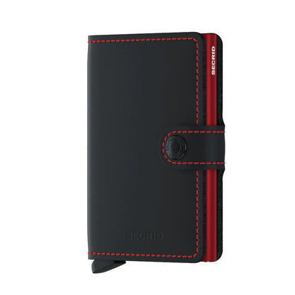 Secrid Wallet - Matte Black & Red