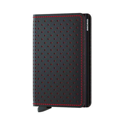 Secrid Wallet - Perforated Black & Red