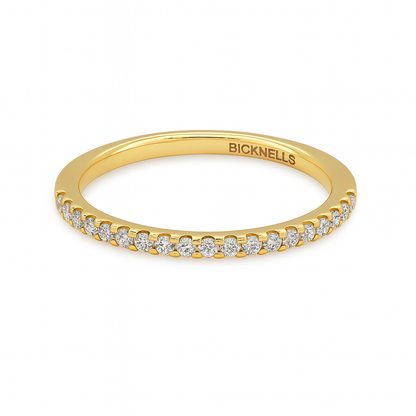 18k Yellow Gold 0.33ct Round Brilliant Eternity Ring
