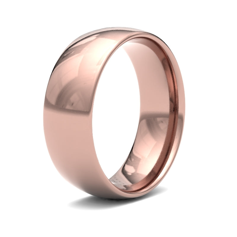 18K Rose Gold Traditional Court 7mm Band