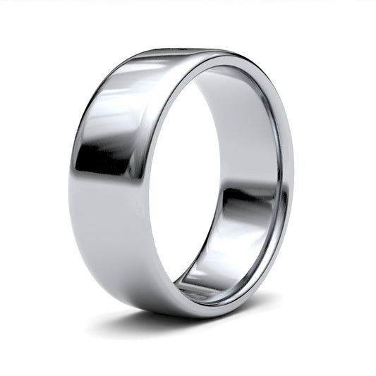 9K White Gold Soft Court 7mm Band