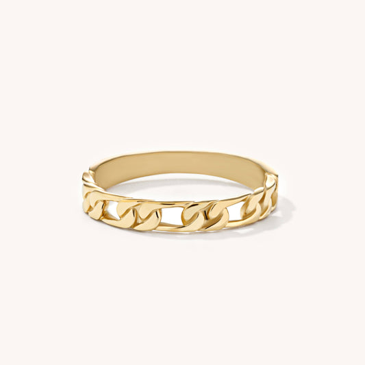 D. Louise - Figaro Ring: Gold UK J
