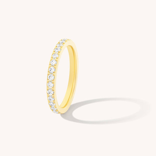 D. Louise - Eternity Band Ring: Gold / US 6 / UK L / EU 51