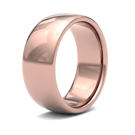 18K Rose Gold Premium Court 8mm Band