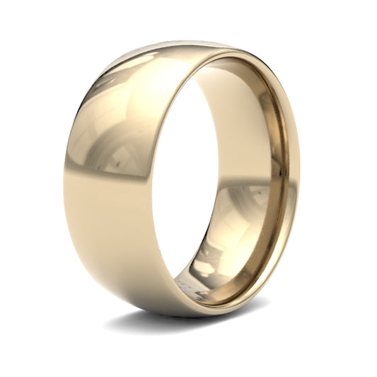 9K Yellow Gold Traditional Court 8mm Band