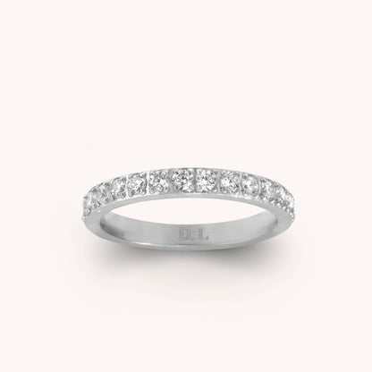 D. Louise - Eternity Band Ring: Gold / US 7 / UK N / EU 54
