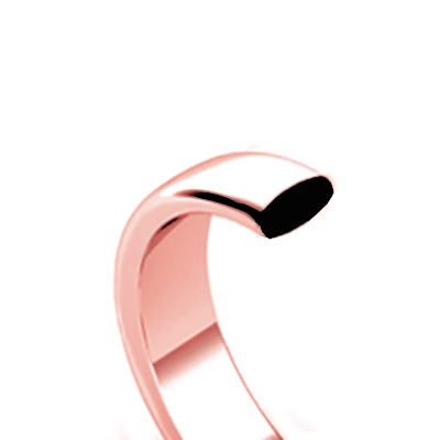 18K Rose Gold Premium Court 3mm Band