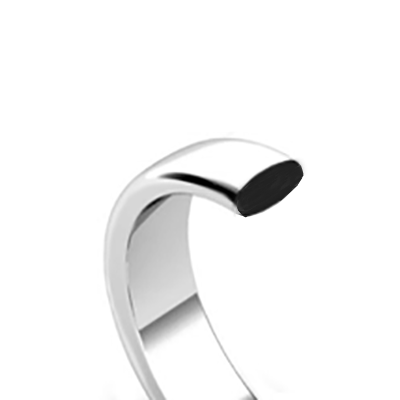 18K White Gold Premium Court 2.5mm Band