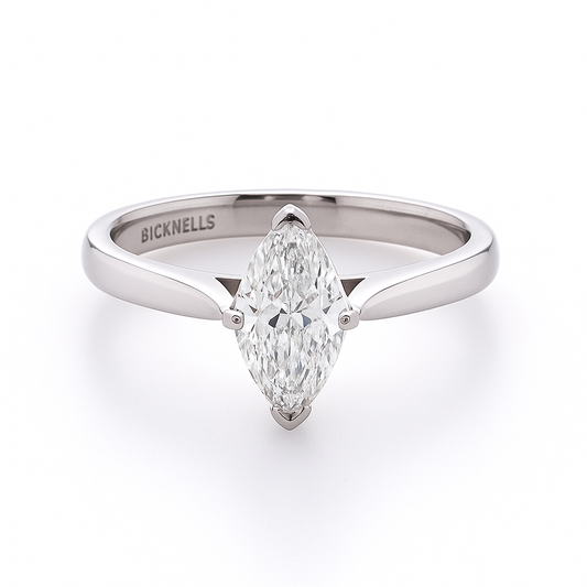 Platinum 1.02ct Marquise Engagement Ring
