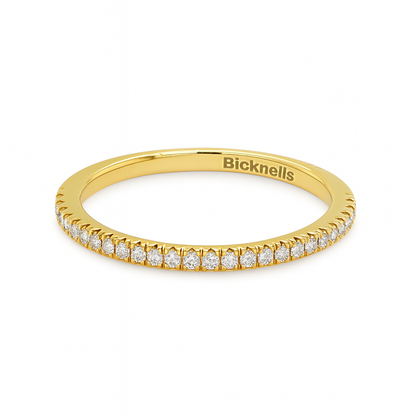 18k Yellow 0.25ct Round Brilliant Eternity Ring