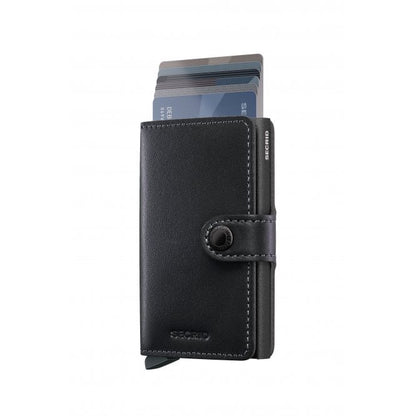 Secrid Miniwallet Original Leather Black Powdercoat