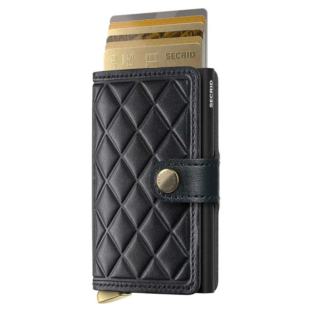 Secrid Premium Miniwallet Embossed Leather Black