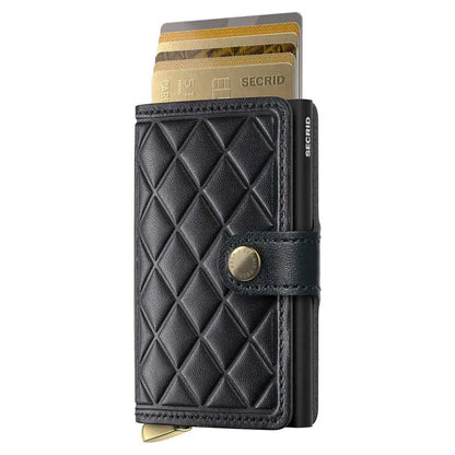 Secrid Premium Miniwallet Embossed Leather Black