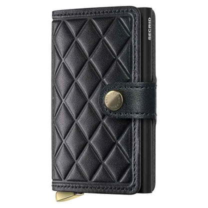 Secrid Premium Miniwallet Embossed Leather Black