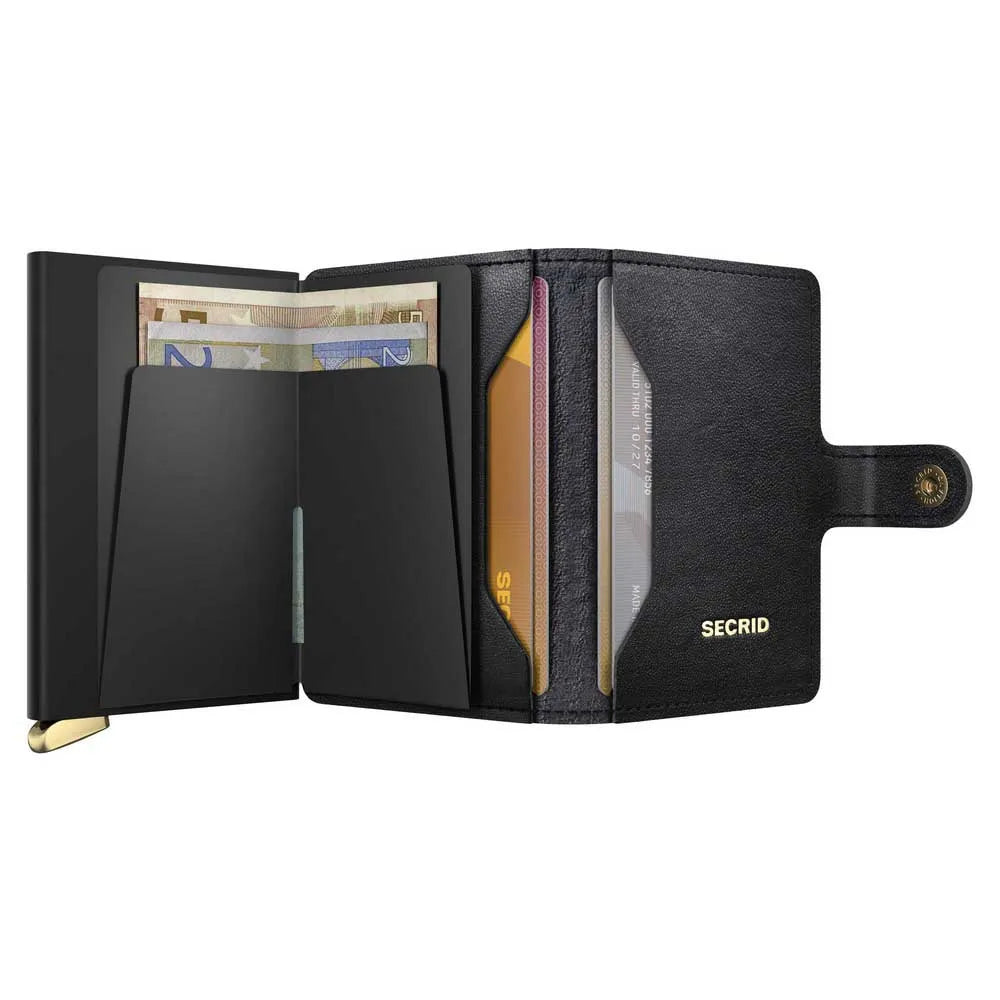 Secrid Premium Miniwallet Embossed Leather Black