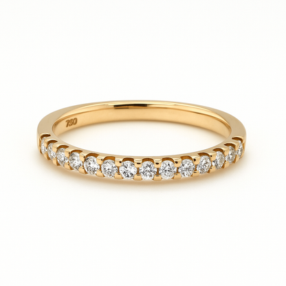 18k Yellow Gold 0.50ct Round Brilliant Eternity Ring