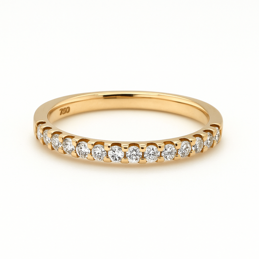 18k Yellow Gold 0.50ct Round Brilliant Eternity Ring