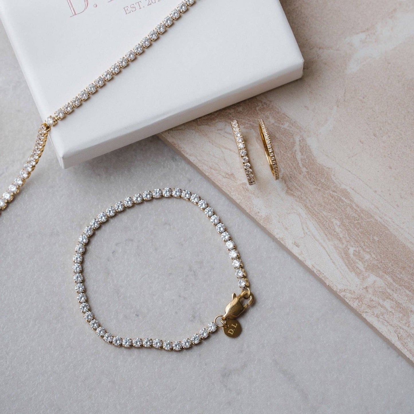 D. Louise - Tennis Bracelet: 18.5cm