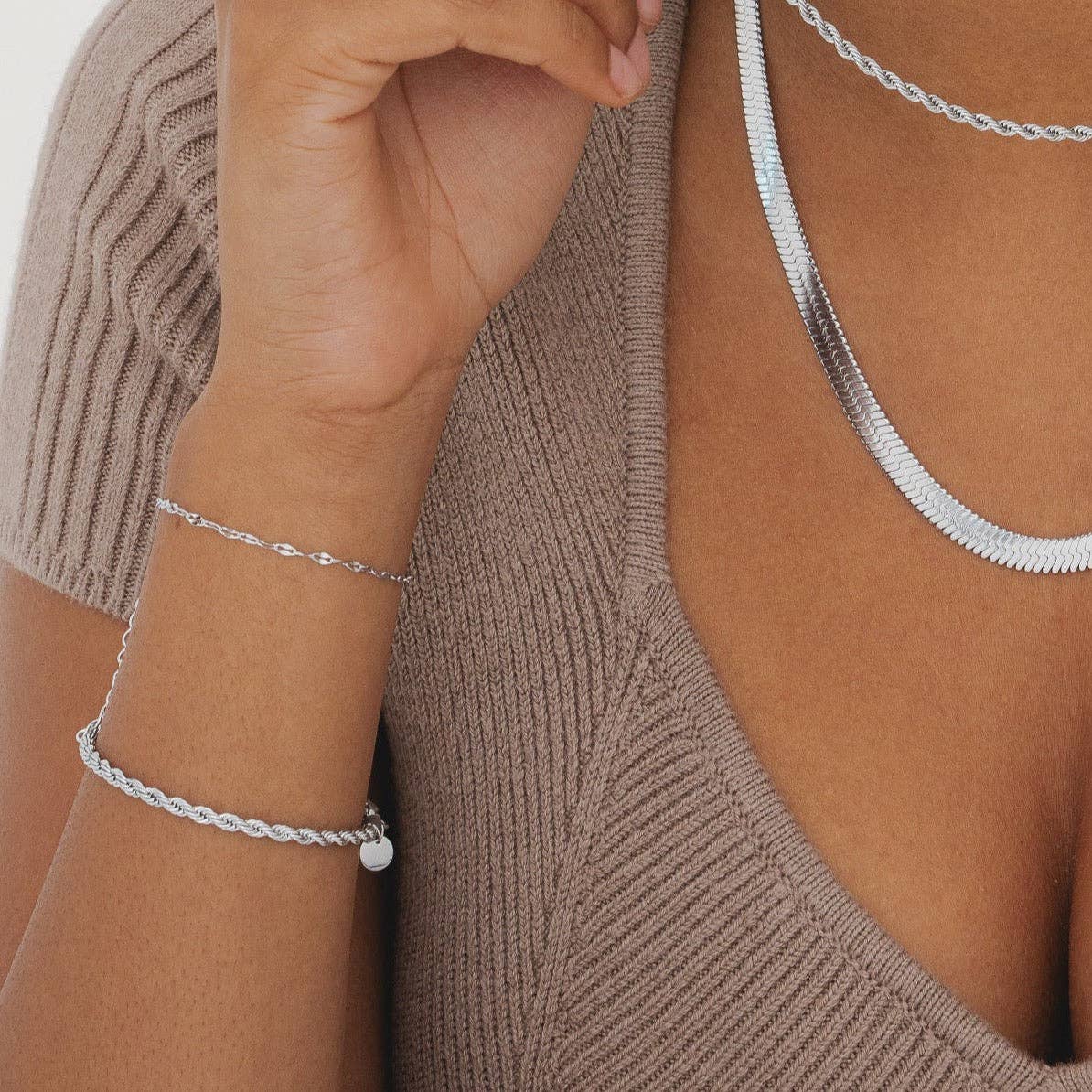 D. Louise - Rope Bracelet: Gold