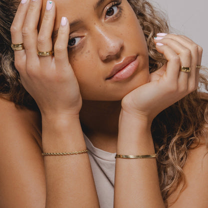 D. Louise - Rope Bracelet: Gold
