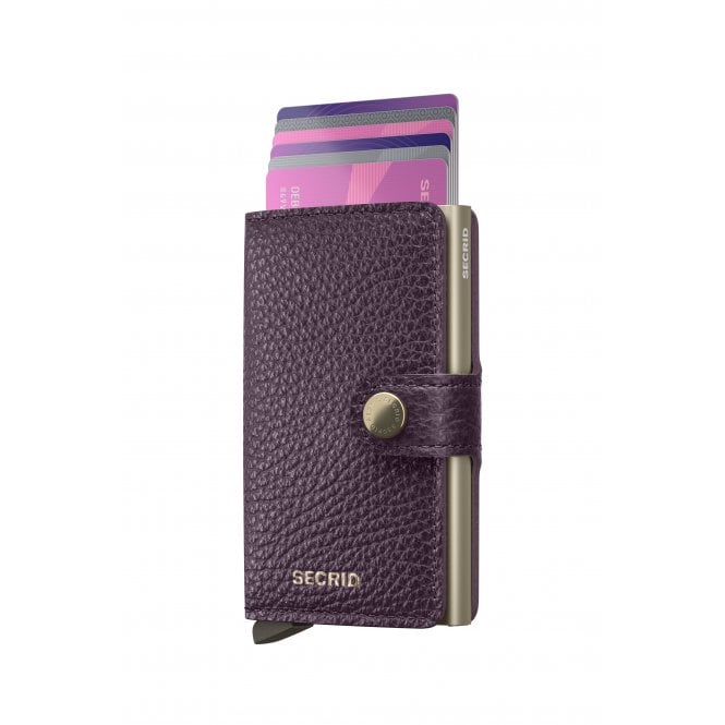 Secrid Miniwallet Pebble Leather Grape