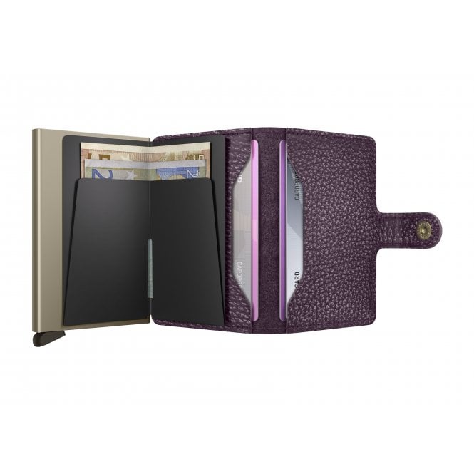 Secrid Miniwallet Pebble Leather Grape