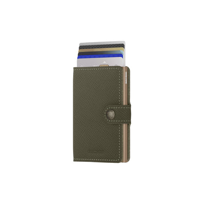 Secrid Miniwallet Saffiano Leather Olive