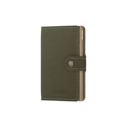Secrid Miniwallet Saffiano Leather Olive
