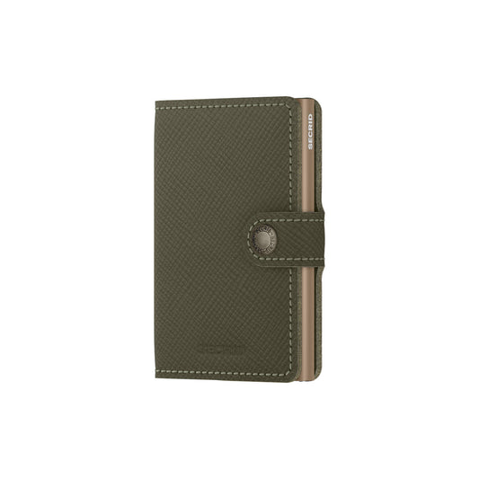 Secrid Miniwallet Saffiano Leather Olive