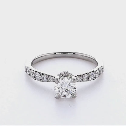 Platinum 0.50ct Round Brilliant Engagement Ring