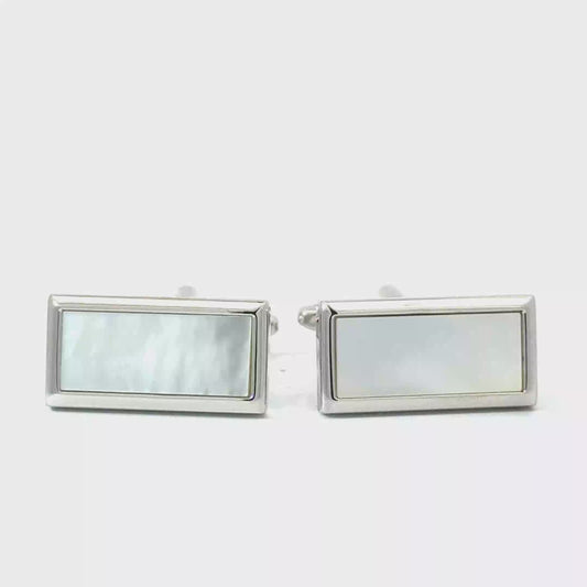 Mother Of Pear Rectangle Cufflinks